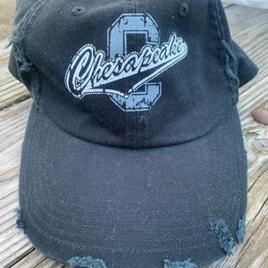 District Threads distressed black gray Chesapeake hat